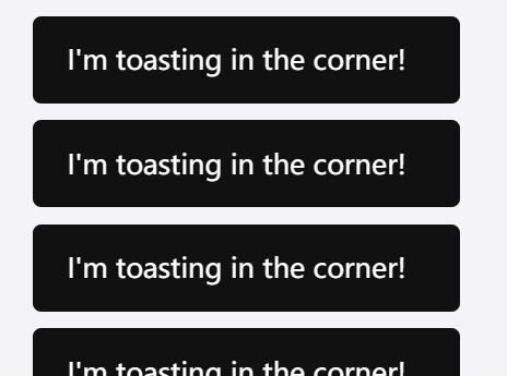 Non-blocking Toast Notification In jQuery - ToasterJS