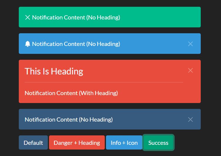 Create Customizable Notification Bars