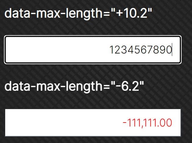 Limit The Number Of Digits In Input - jQuery maxlength.js
