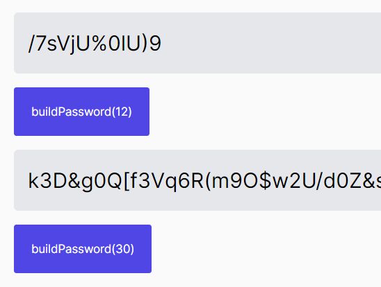Minimalist Strong Password Generator - Password Builder