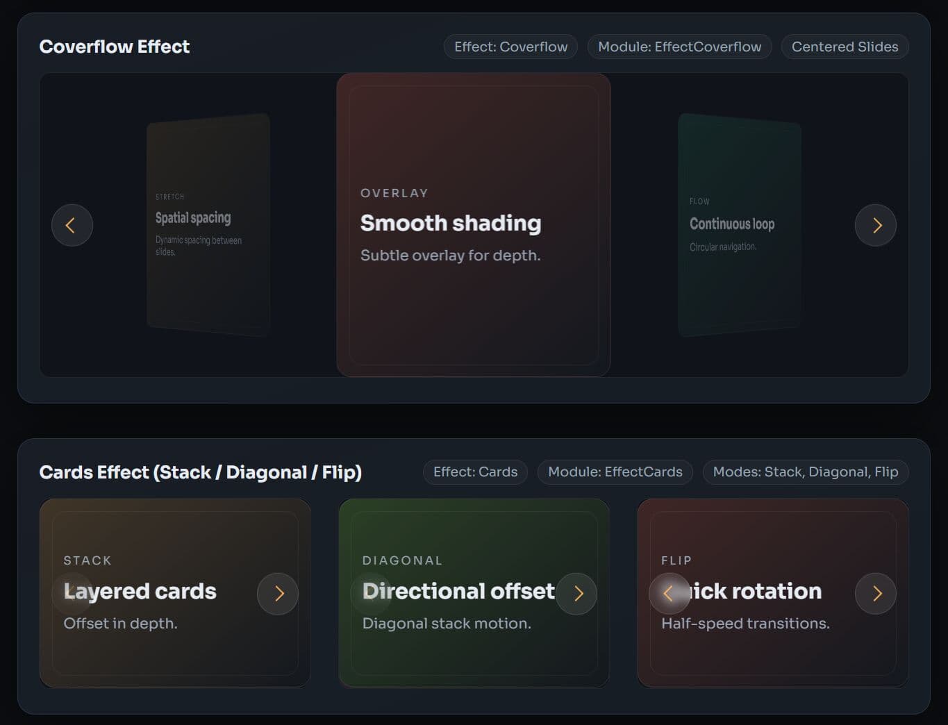 Lightweight Physics-Based Touch Carousel for JS & jQuery - DriftSlider