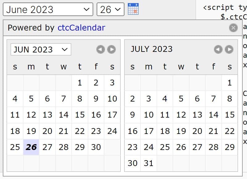 Pick Dates Effortlessly with the agjCalendar jQuery Plugin