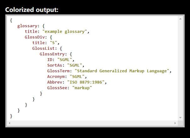 Format JSON Data With Colored Syntax - pretty-print-json