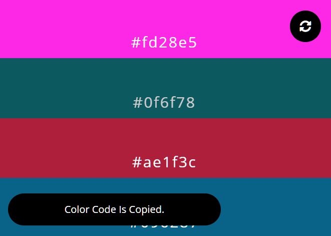 Random Color Picker In jQuery