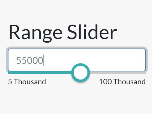 Custom Range Slider For Input Field - jQuery inputSliderRange