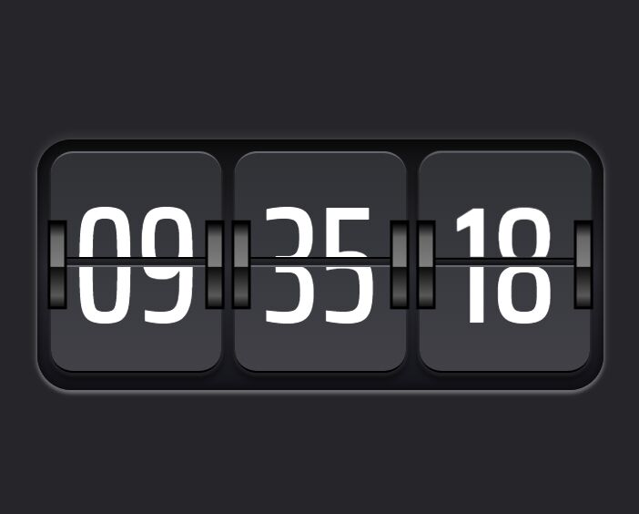 Realistic Flip Clock In jQuery