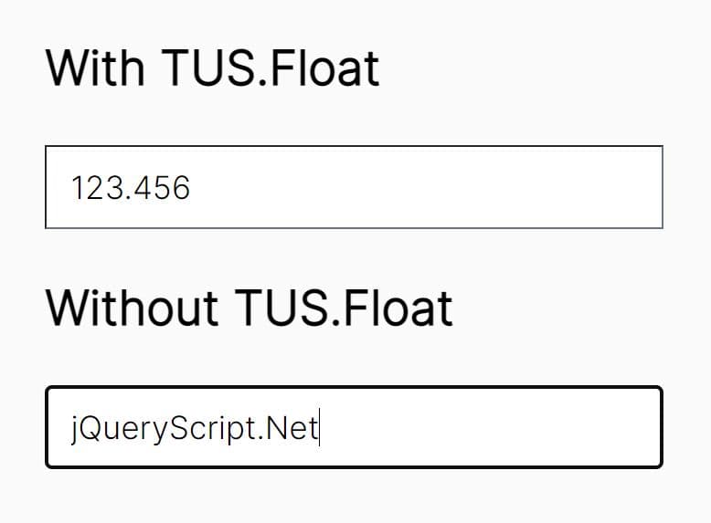 Input span