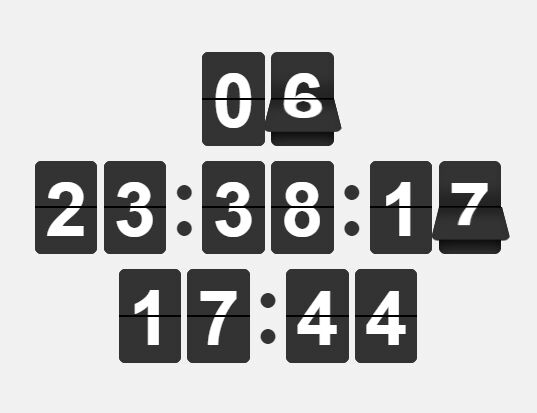 Retro Flipping Countdown Timer - jQuery Flip-Clock