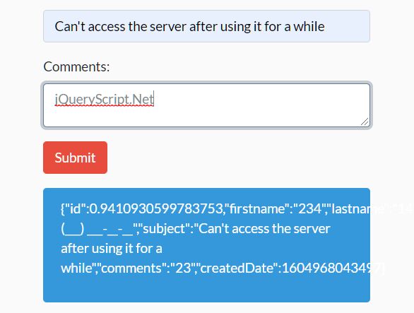 Save Form Data As JSON Using jQuery - Form to JSON