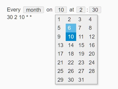 Schedule Cron Jobs With jQuery Cron Plugin