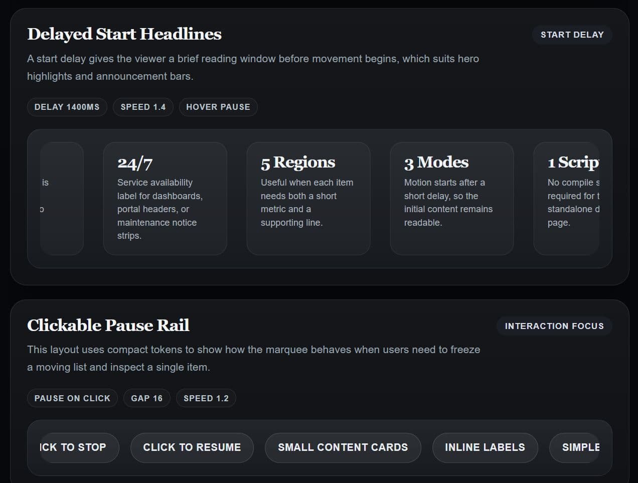 Horizontal and Vertical Scrolling Ticker - BeMarquee