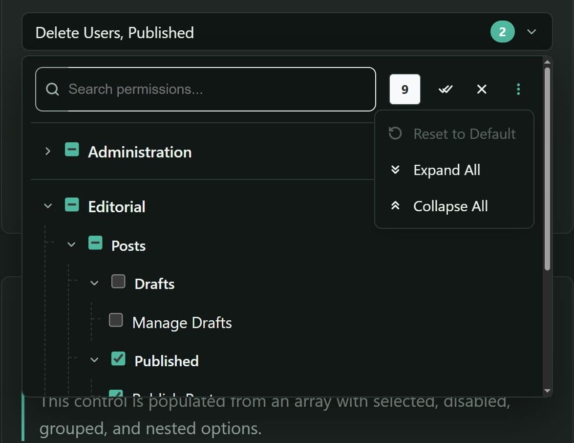 Searchable Tree Multi-Select for jQuery - jqTreeSelect