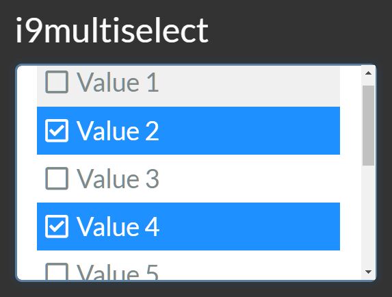 Select Multiple Options In A Select With Checkboxes - i9multiselect