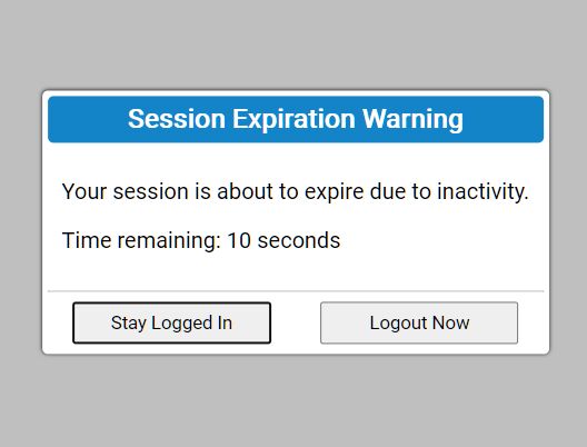 Session Expiration Warning Popup Plugin - jQuery Idle Hands