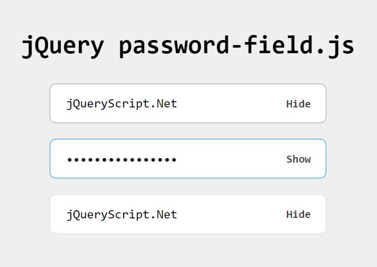 jQuery Password Plugins