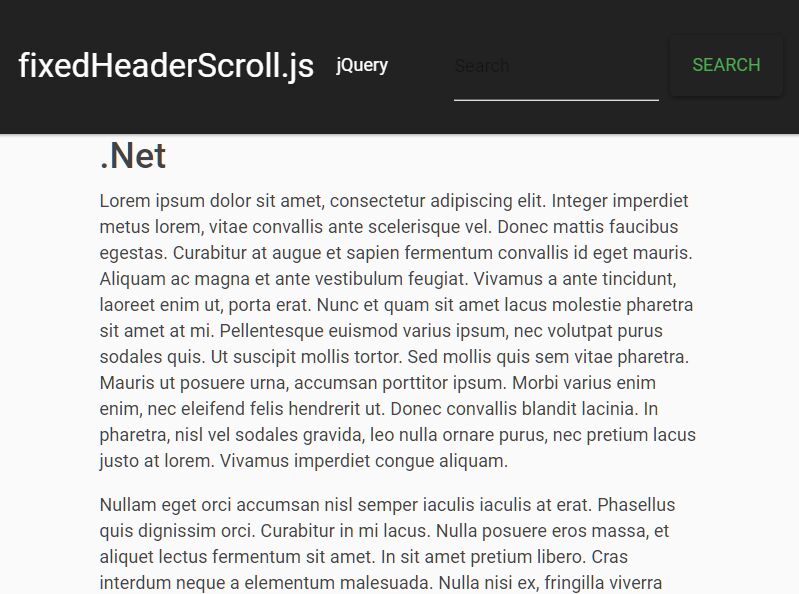 Smart Smooth Scroll For Fixed Header Using jQuery
