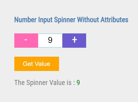 Spin Numbers With Plus/Minus Buttons - jQuery Number Spinner