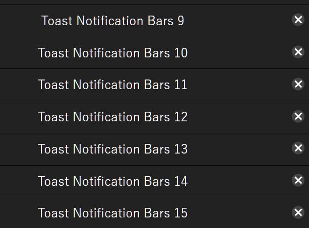 Minimal Stackable Toast-style Notification Bars In jQuery