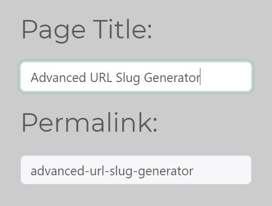 Advanced URL Slug Generator With jQuery - stringToSlug