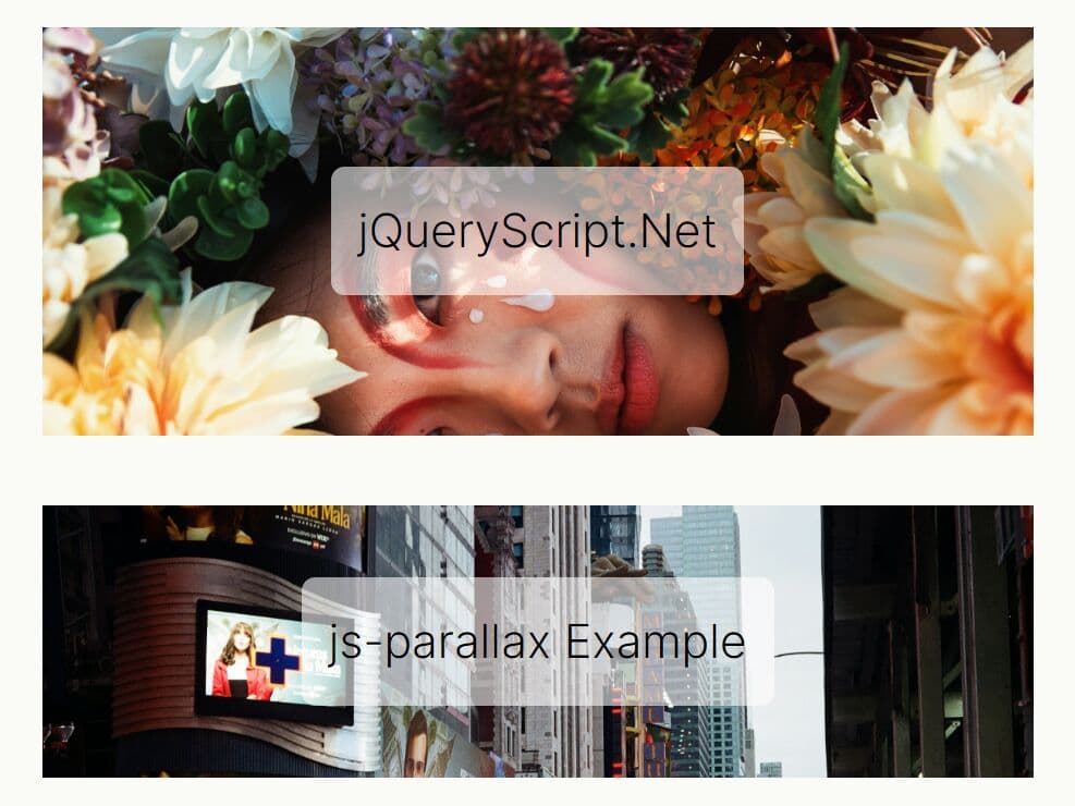 Subtle Parallax Effect For Background Images - jQuery js-parallax