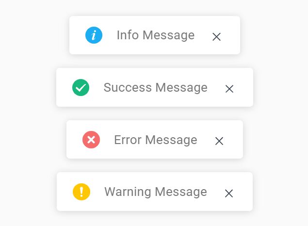 Minimal Customizable Toast Notification In jQuery - td-message