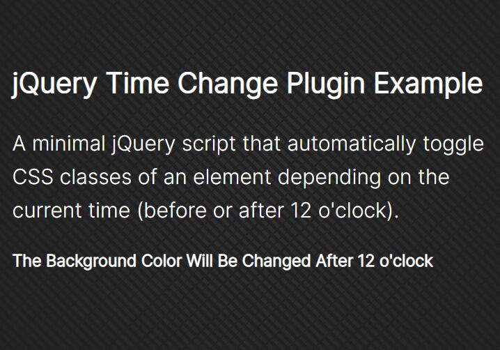 Toggle CSS Classes Of An Element Every 12 Hours - jQuery Time Change