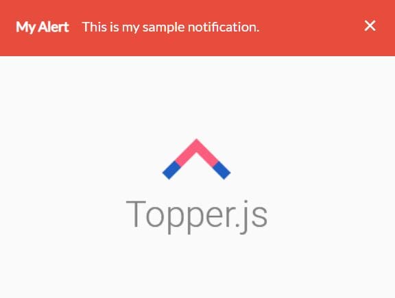 Lightweight Top Notification Bar Plugin - jQuery Topper.js