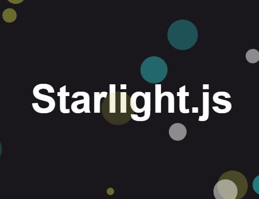 Customizable Twinkling Stars Effect In jQuery - Starlight.js