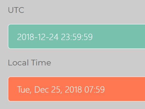 Converter utc time How to