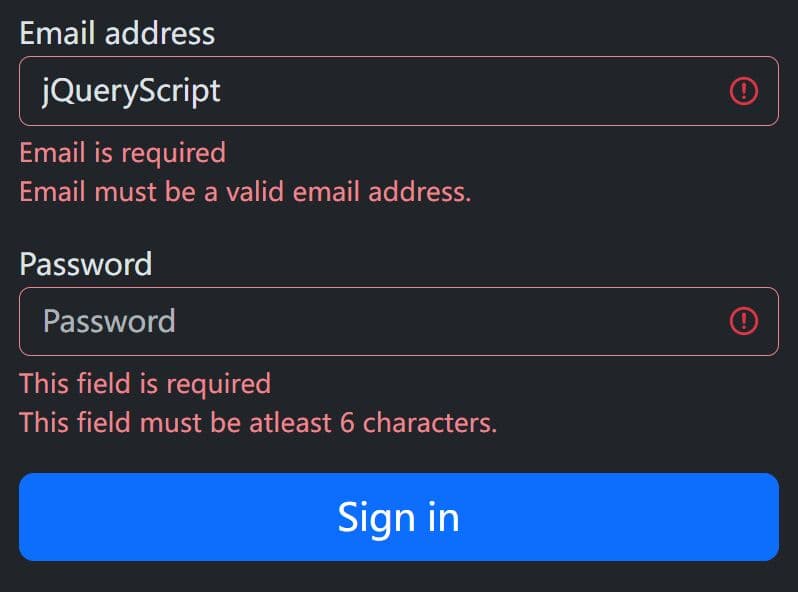 Validate Bootstrap Forms In A Snap With jQuery