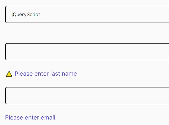 Validate Form Fields Using HTML Data Attributes - jQuery validate.js