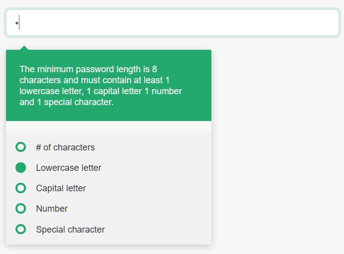 Validate Password Complexity With jQuery Password Requirements