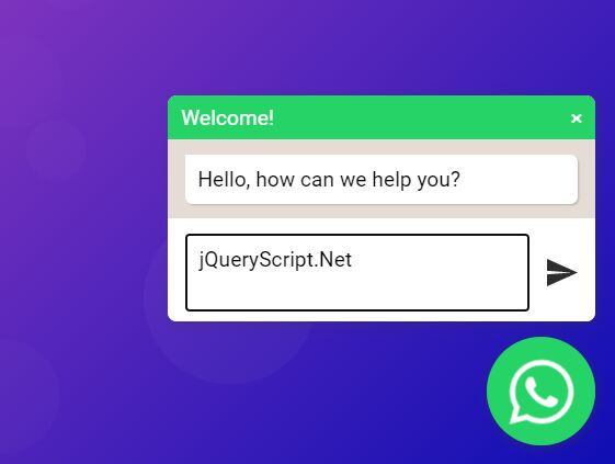 Floating Whatsapp Click To Chat Button In jQuery - venom-button