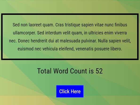 Tiny Word Counter For Any Element - wordCounter.js