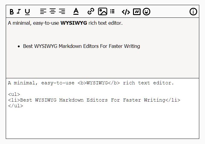 Minimal WYSIWYG Editor In jQuery - EasyEditor