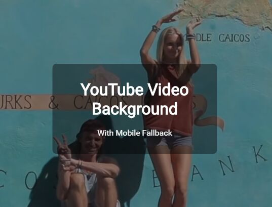 Youtube Video Background With Mobile Fallback - yt-video-background.js
