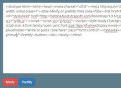 A jQuery Tool To Minify and Beautify Html Code