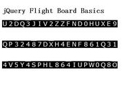 Airport Flight Board Text Effect with jQuery - flightboard