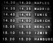 Airport Information Board Text Effect
