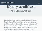 Alter CSS Classes While Scrolling - jQuery scrollClass
