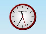 Simple Analog Clock With jQuery And CSS3 - jsRapClock