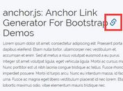 Creates Anchors For Headings In Your Bootstrap Pages - anchor.js