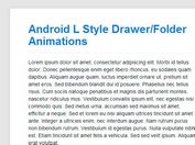 Android L Style Drawer/Folder Animations with jQuery and CSS3