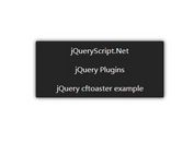 Android Style jQuery Toaster Messages Plugin - cftoaster
