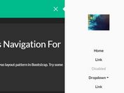 <b>Animated Off-canvas Navigation For Bootstrap 4</b>