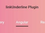 Create Animated Text Underlines With jQuery - linkUnderline