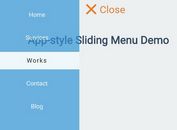 App-style Sliding Menu with jQuery and CSS3