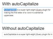 Auto Capitalize Sentences with jQuery autoCapitalize Plugin