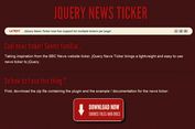 <b>BBC News-Like Website Ticker Plugin with jQuery - News Ticker</b>