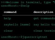 Basic Bash Terminal Plugin For jQuery - Web Terminal